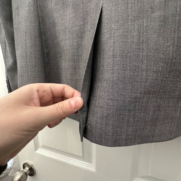 Banana Republic Gray Blazer Suit Jacket Size 12 - Picture 11 of 14